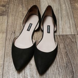 Nine West black flats